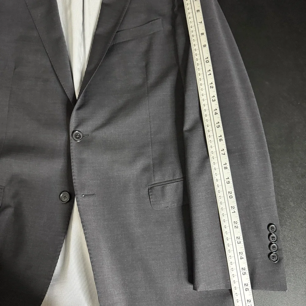 Brooks Brothers Explorer Madison Fit Gray Wool Blazer‎ Jacket Mens 42L